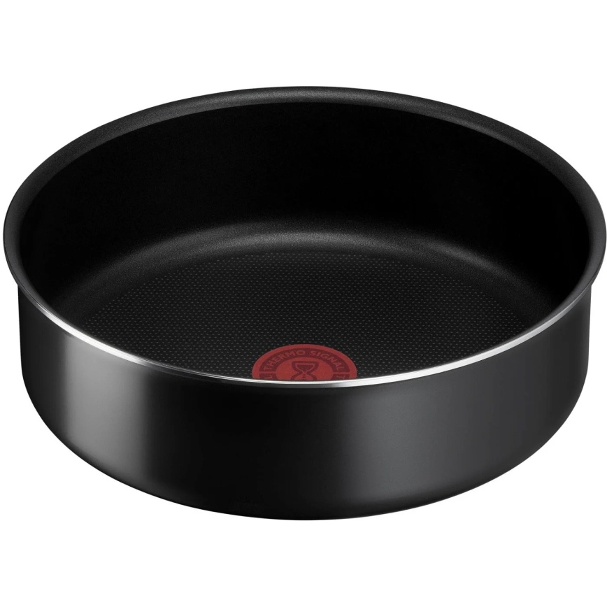 Tefal - Set of cookware 10 pcs INGENIO EASY COOK & CLEAN BLACK