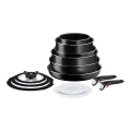 Tefal - Set of cookware 13 pcs INGENIO EASY COOK & CLEAN BLACK