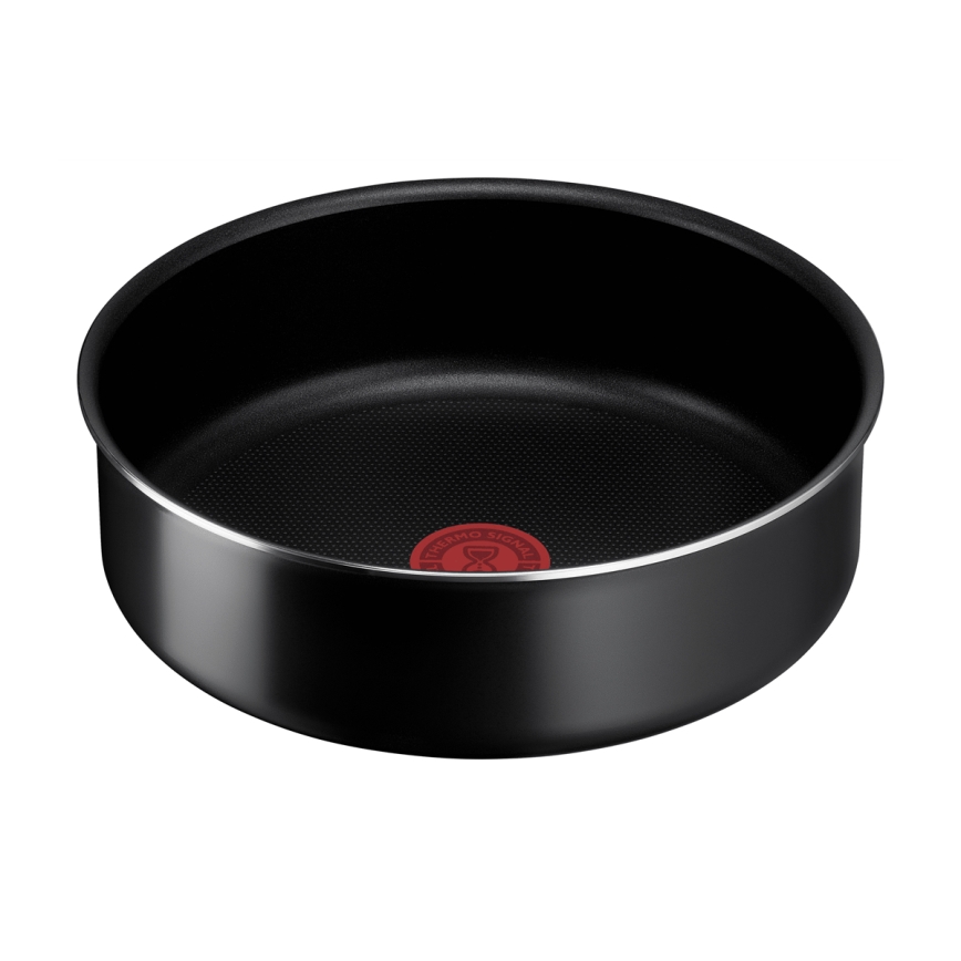 Tefal - Set of cookware 13 pcs INGENIO EASY COOK & CLEAN BLACK