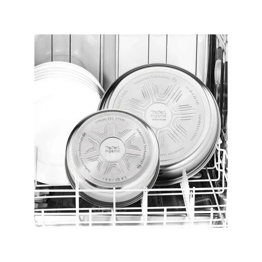 Tefal - Set of cookware 4 pcs INGENIO EMOTION stainless steel