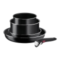 Tefal - Set of cookware 5 pcs INGENIO EASY COOK & CLEAN BLACK