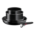 Tefal - Set of cookware 5 pcs INGENIO EASY COOK & CLEAN BLACK