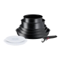 Tefal - Set of cookware 8 pcs INGENIO BLACK STONE