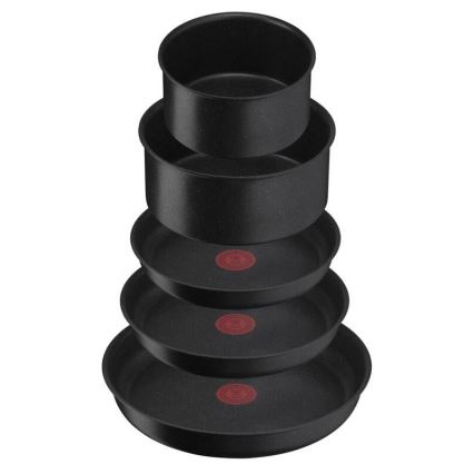 Tefal - Set of cookware 8 pcs INGENIO BLACK STONE