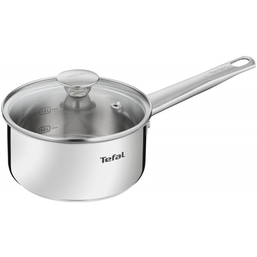 Tefal - Set of cookware 9 pcs COOK EAT stainless steel