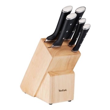 Tefal - Set of kitchen knives in a stand ICE FORCE 6 pcs