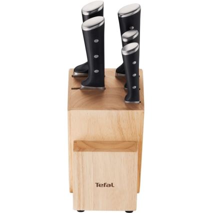 Tefal - Set of kitchen knives in a stand ICE FORCE 6 pcs
