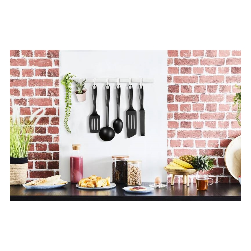 Tefal - Set of kitchen utensils 9 pcs BIENVENUE black