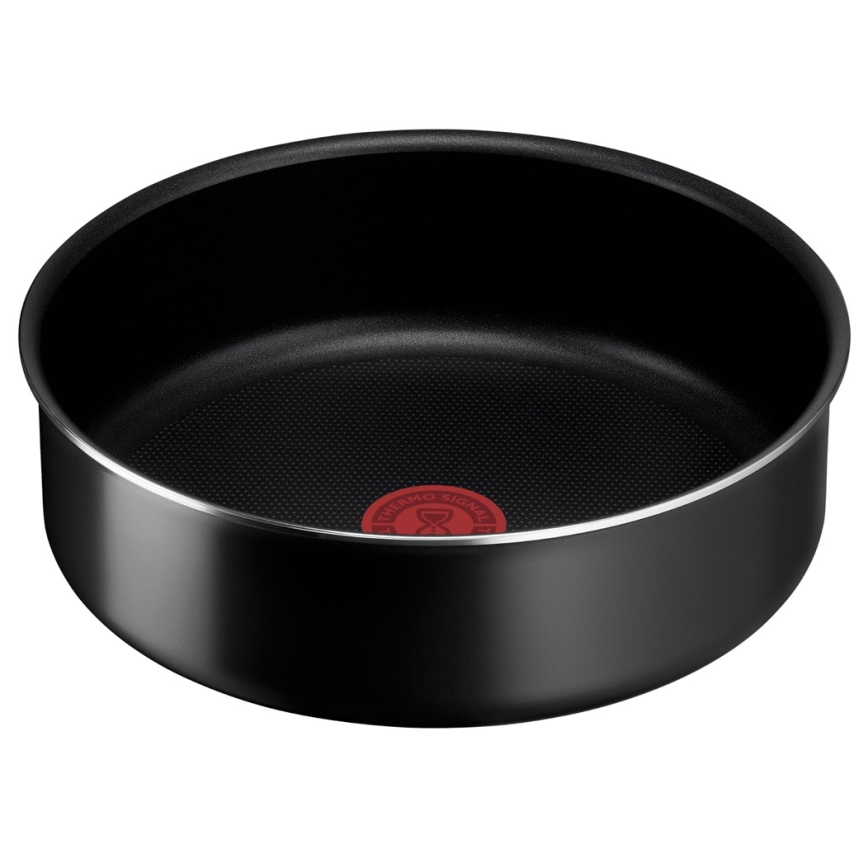 Tefal - Set of pans 3 pcs INGENIO EASY COOK & CLEAN BLACK
