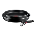 Tefal - Set of pans 3 pcs INGENIO EASY COOK & CLEAN BLACK