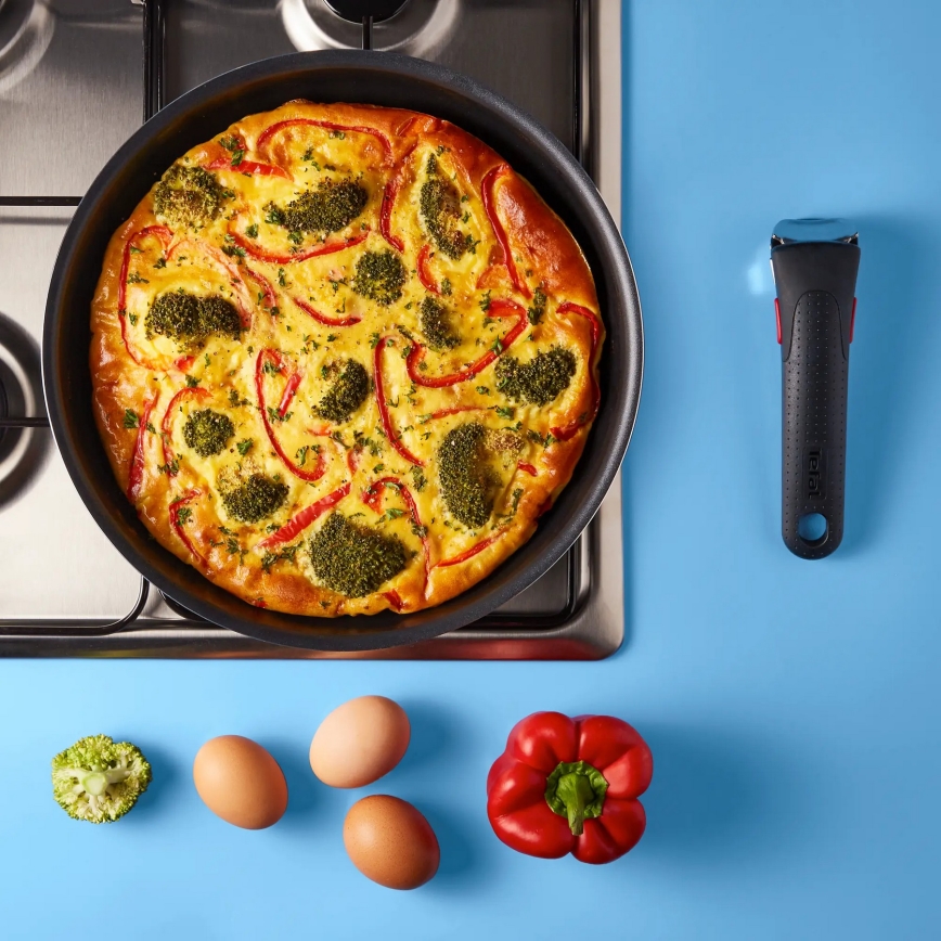 Tefal - Set of pans 3 pcs INGENIO EASY COOK & CLEAN BLACK