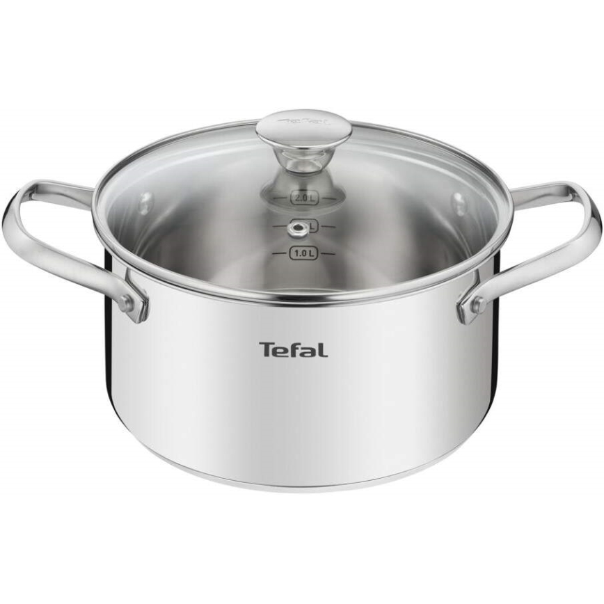 Tefal - Set of pots 10 pcs COOK EAT stainless steel