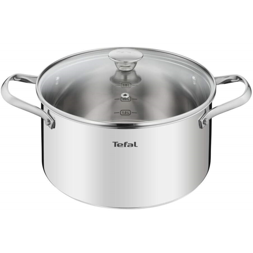 Tefal - Set of pots 10 pcs COOK EAT stainless steel
