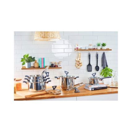 Tefal - Set of pots 10 pcs DAILY COOK stainless steel
