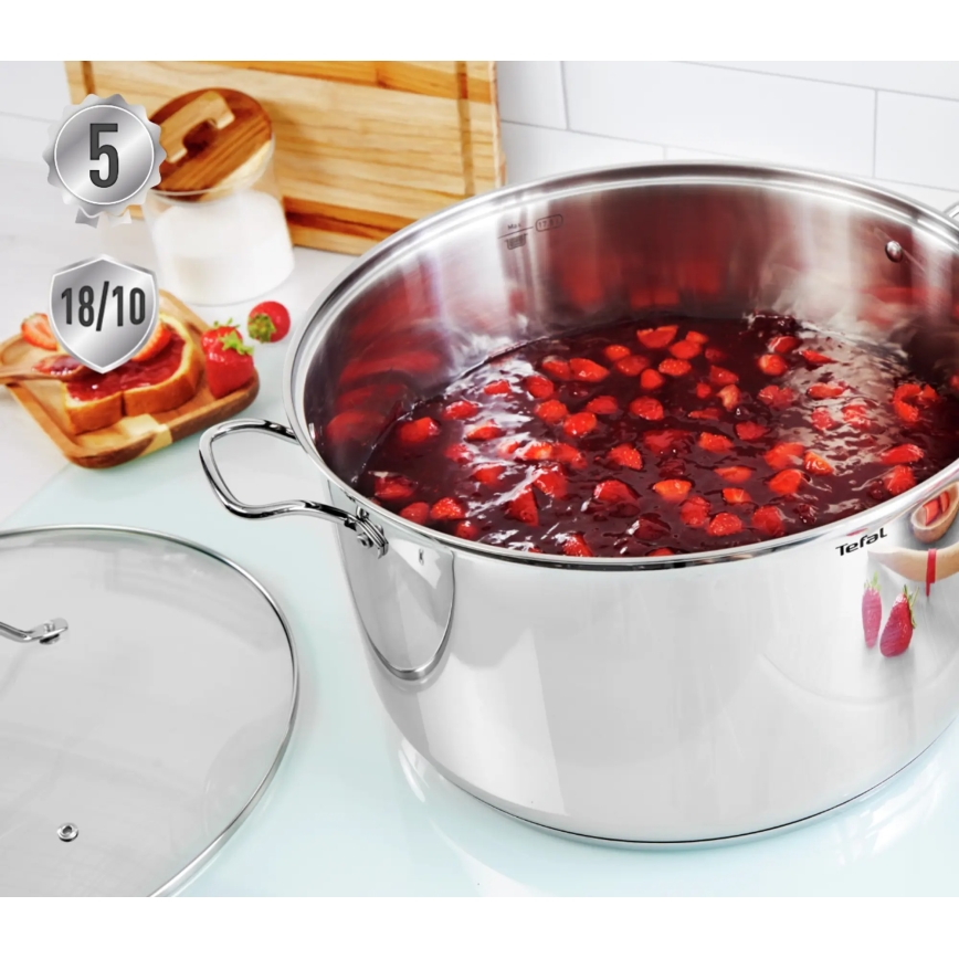 Tefal - Set of pots 10 pcs INTUITION stainless steel