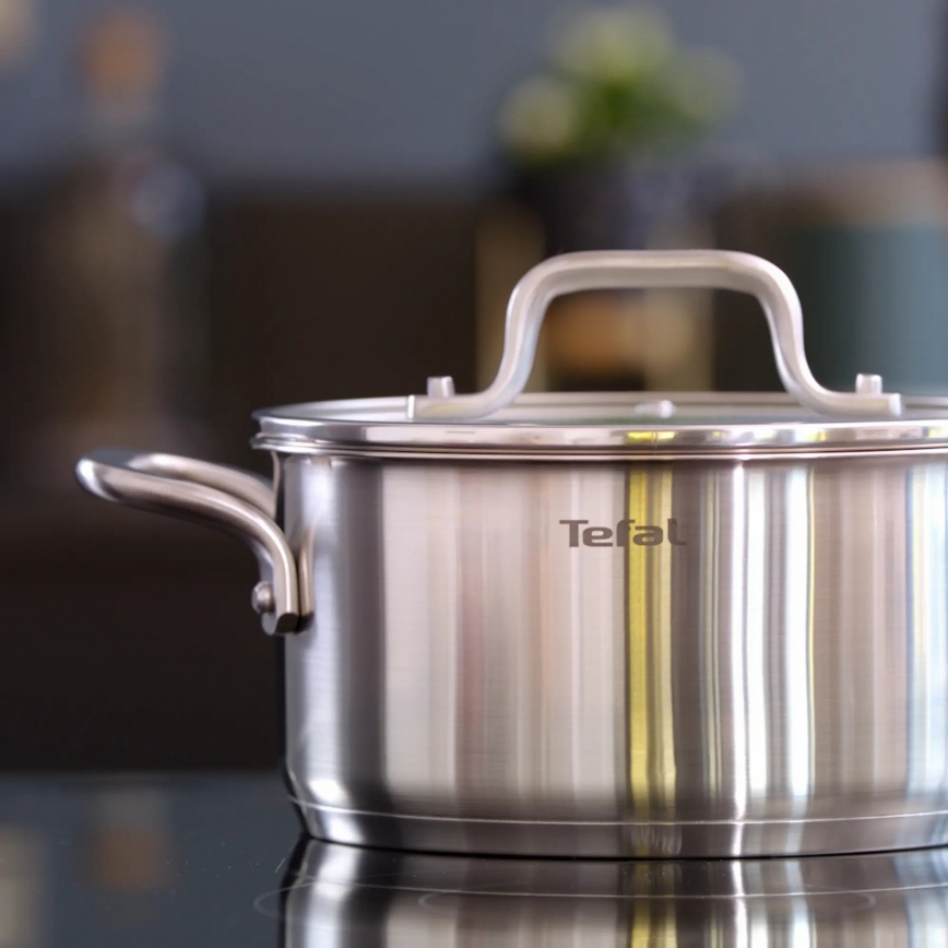 Tefal - Set of pots 10 pcs VIRTUOSO stainless steel