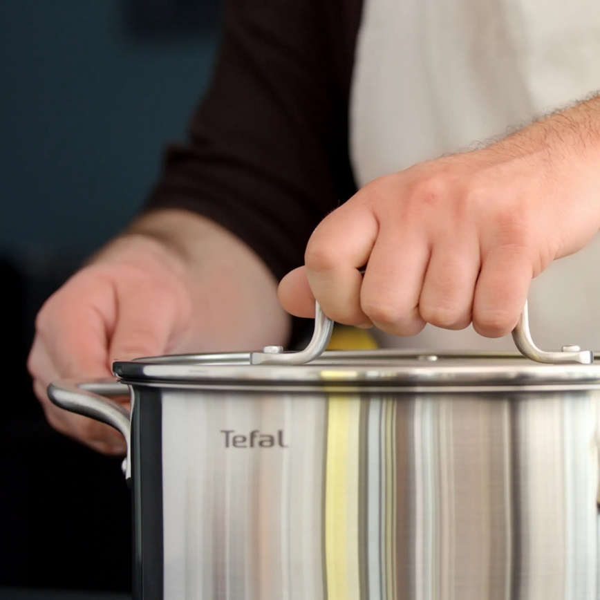 Tefal - Set of pots 10 pcs VIRTUOSO stainless steel