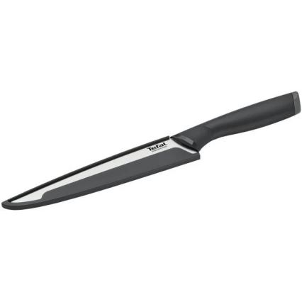 Tefal - Stainless steel carving knife COMFORT 20 cm shiny chrome/black