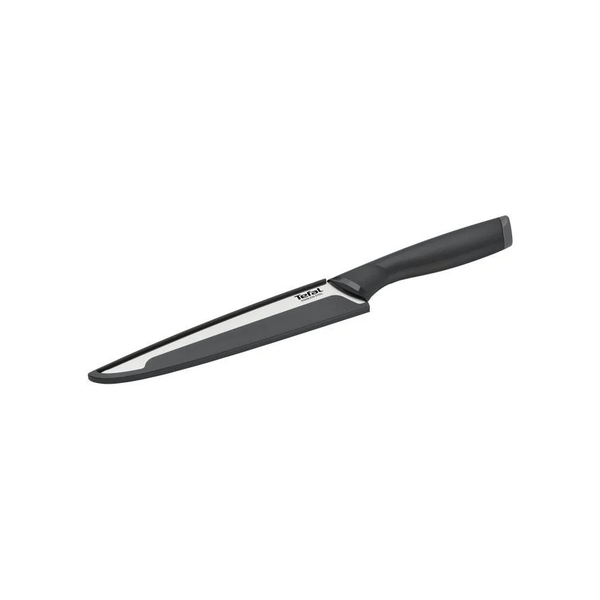 Tefal - Stainless steel carving knife COMFORT 20 cm shiny chrome/black