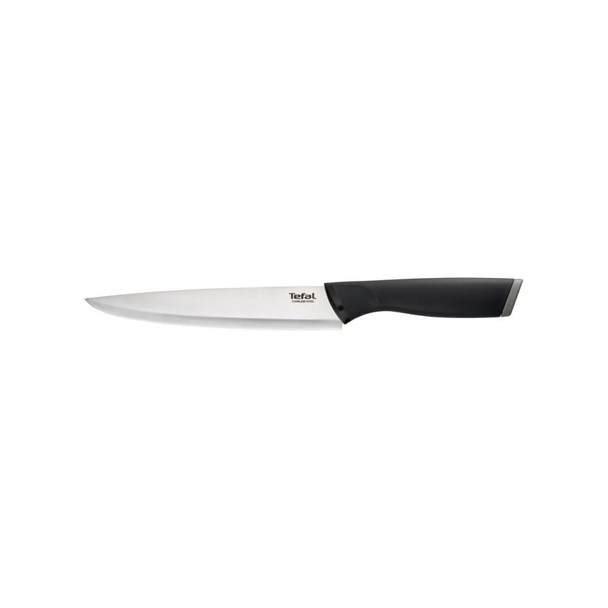 Tefal - Stainless steel carving knife COMFORT 20 cm shiny chrome/black