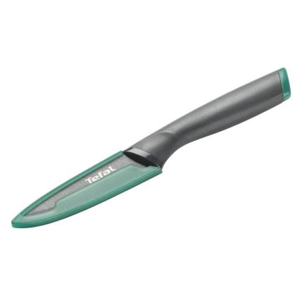 Tefal - Stainless steel carving knife FRESH KITCHEN 9 cm grey/green