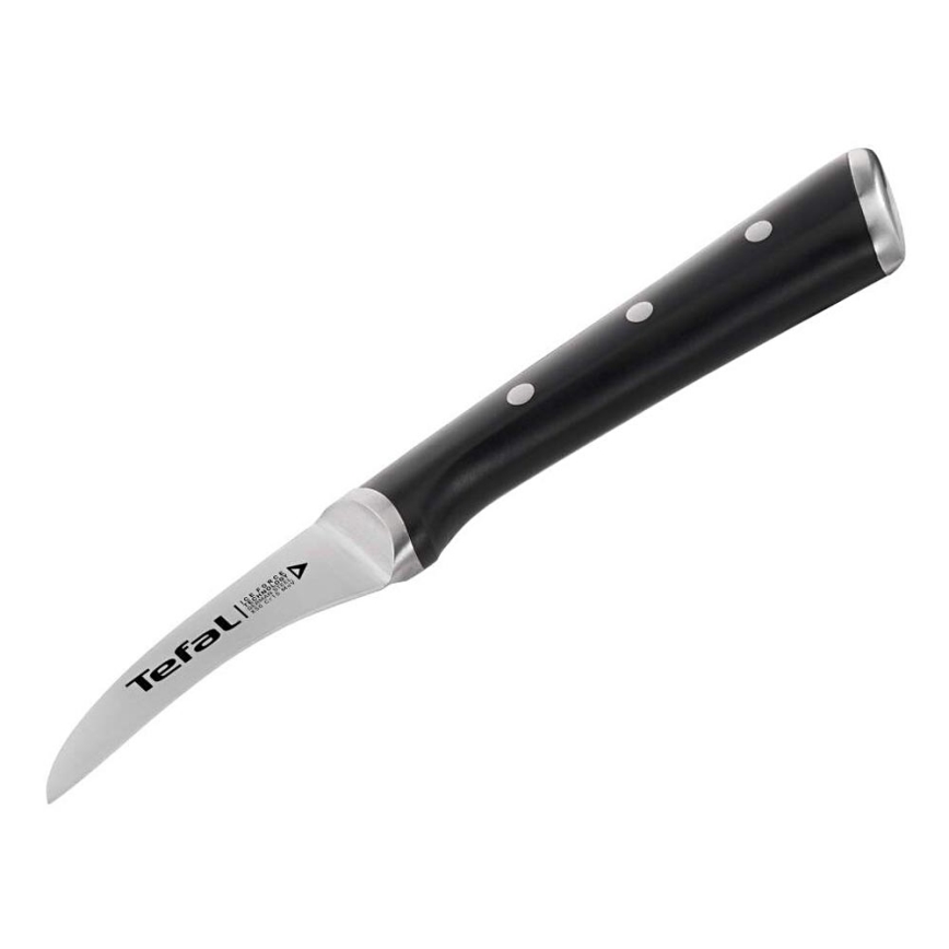 Tefal - Stainless steel carving knife ICE FORCE 7 cm shiny chrome/black