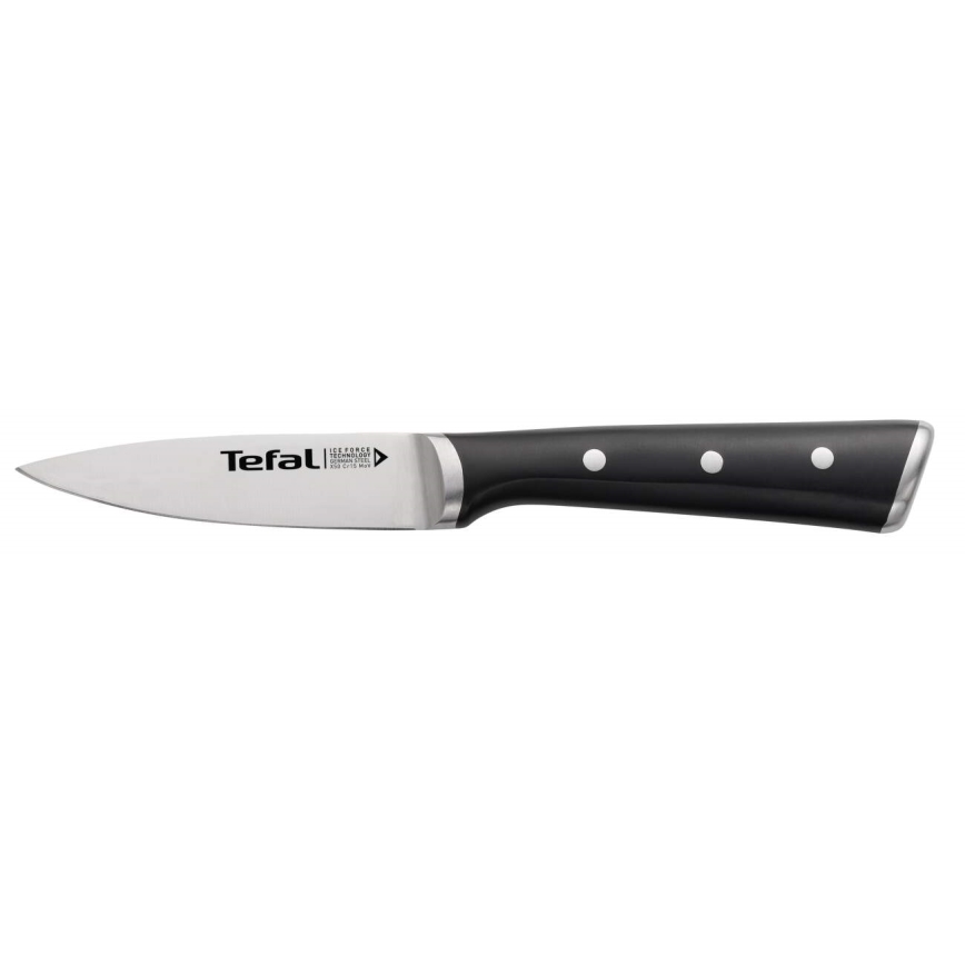 Tefal - Stainless steel carving knife ICE FORCE 9 cm shiny chrome/black