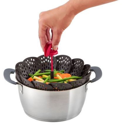 Tefal - Steaming basket INGENIO black/red