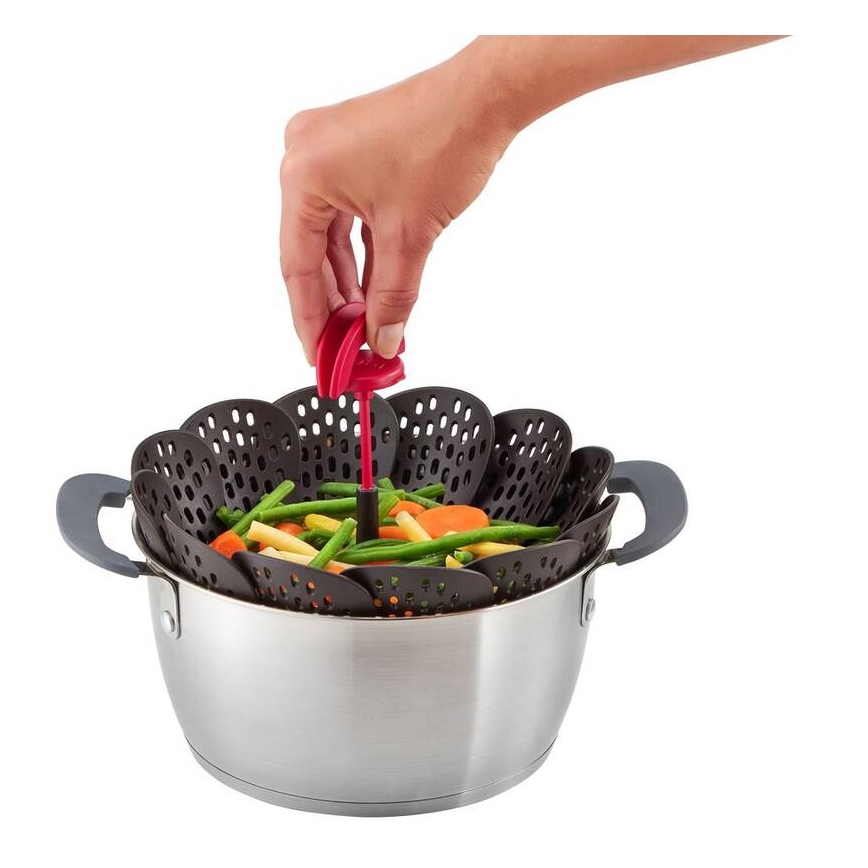 Tefal - Steaming basket INGENIO black/red