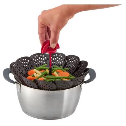 Tefal - Steaming basket INGENIO black/red