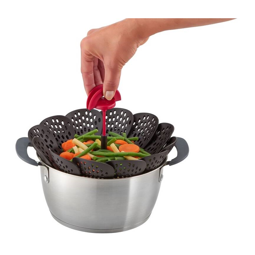 Tefal - Steaming basket INGENIO black/red