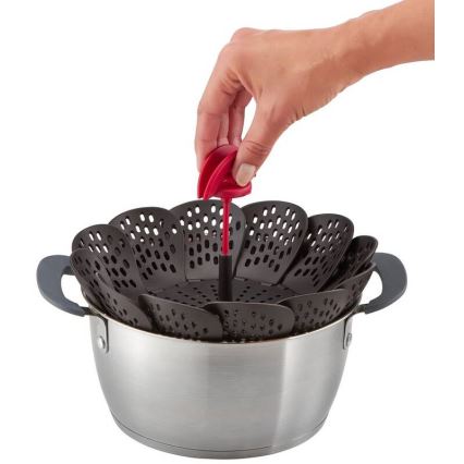 Tefal - Steaming basket INGENIO black/red