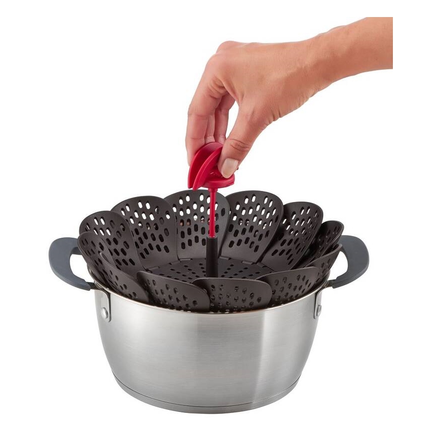 Tefal - Steaming basket INGENIO black/red