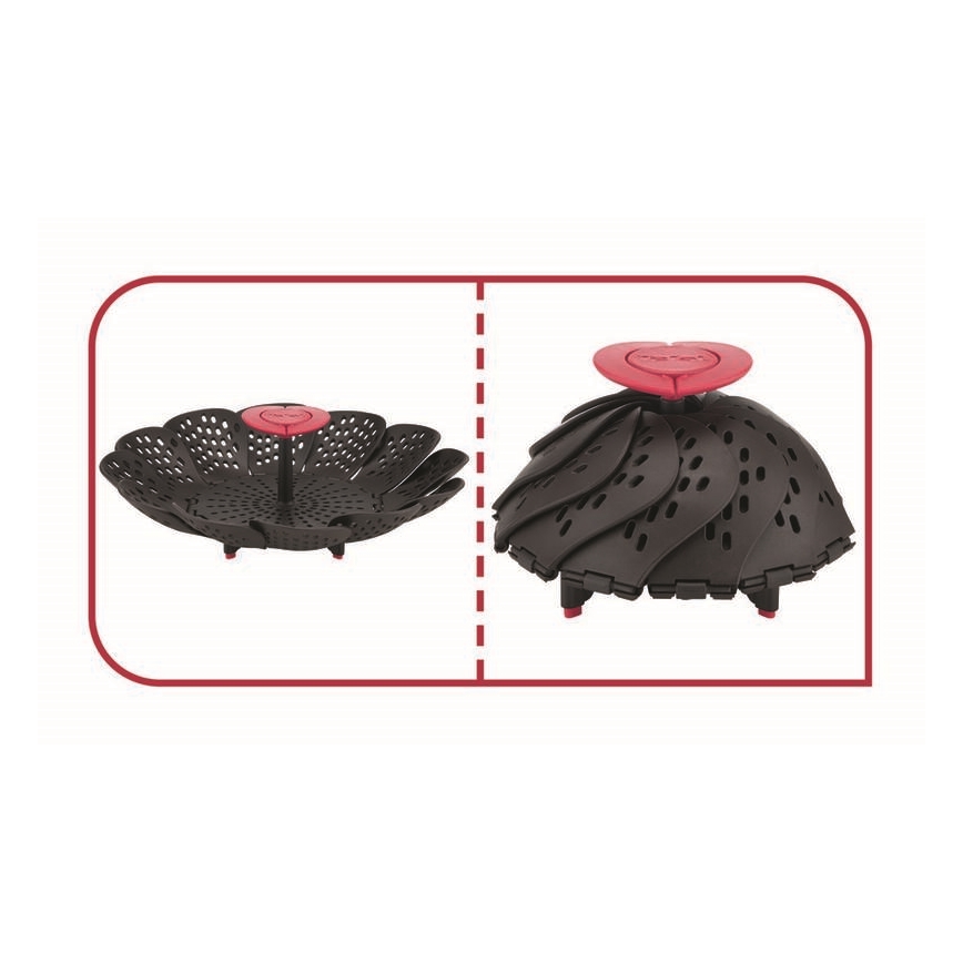 Tefal - Steaming basket INGENIO black/red