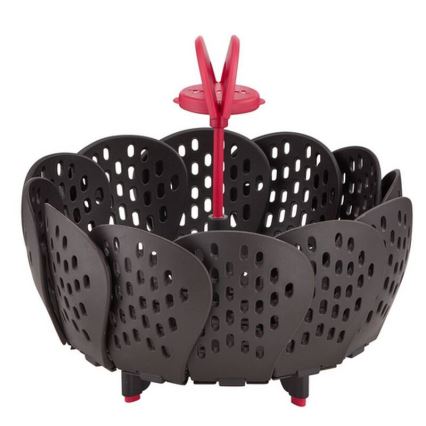 Tefal - Steaming basket INGENIO black/red