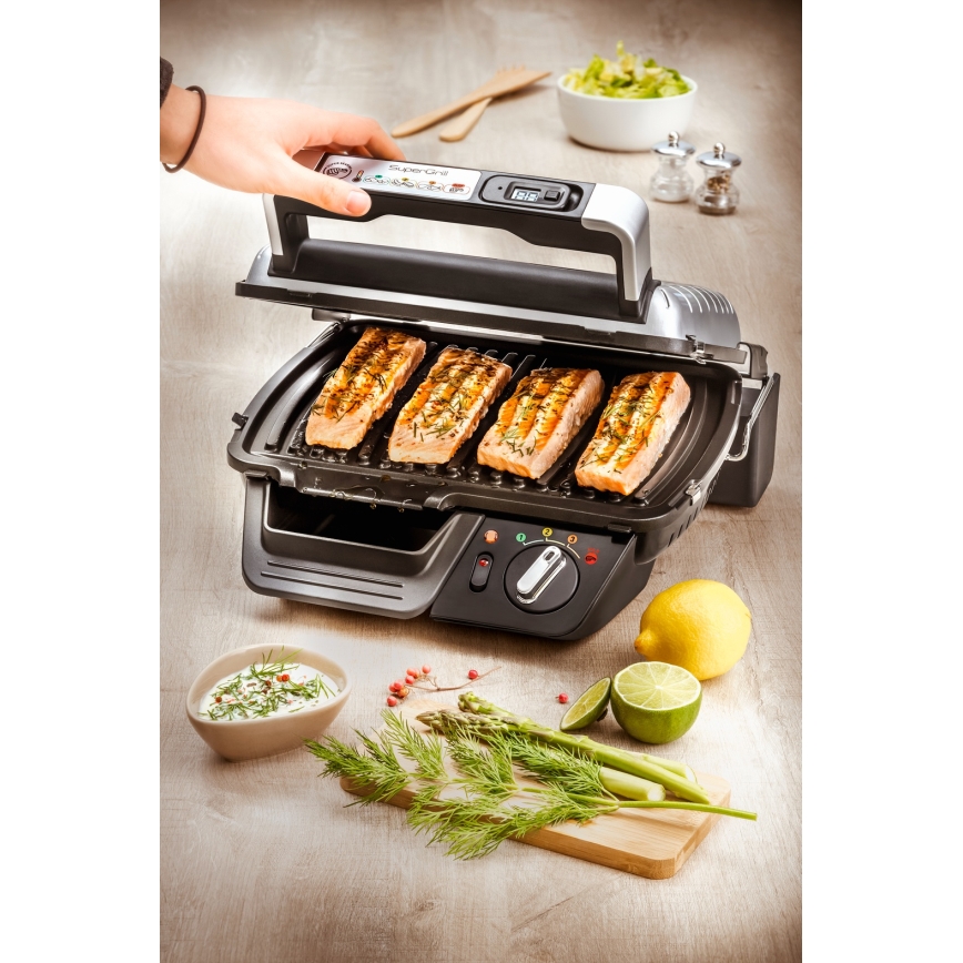 Tefal - SUPERGRILL Contact Grill 2000W/230V