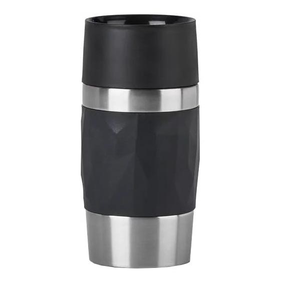 Tefal - Thermal mug 300 ml COMPACT MUG stainless steel/black
