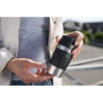 Tefal - Thermal mug 300 ml COMPACT MUG stainless steel/black