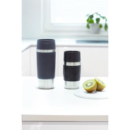 Tefal - Thermal mug 300 ml COMPACT MUG stainless steel/black