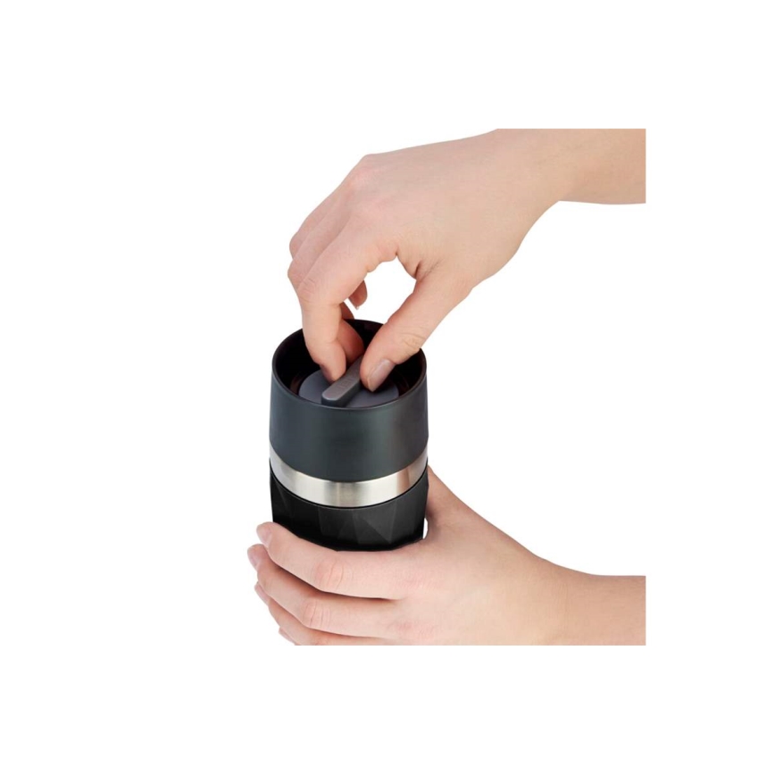 Tefal - Thermal mug 300 ml COMPACT MUG stainless steel/black