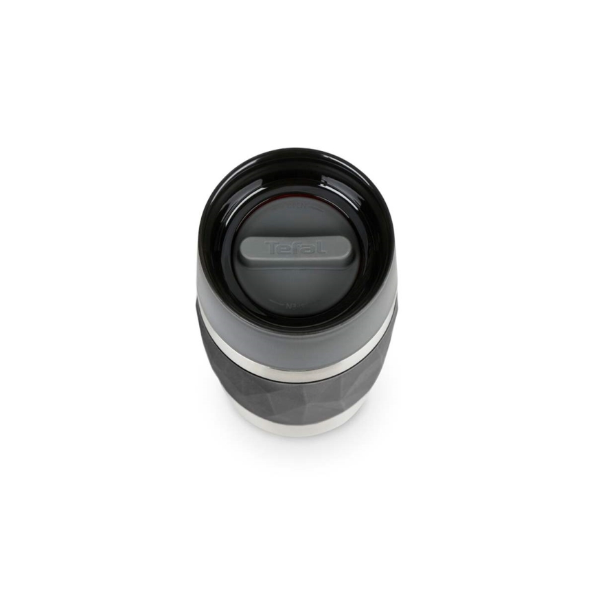 Tefal - Thermal mug 300 ml COMPACT MUG stainless steel/black