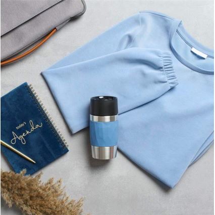 Tefal - Thermal mug 300 ml COMPACT MUG stainless steel/blue