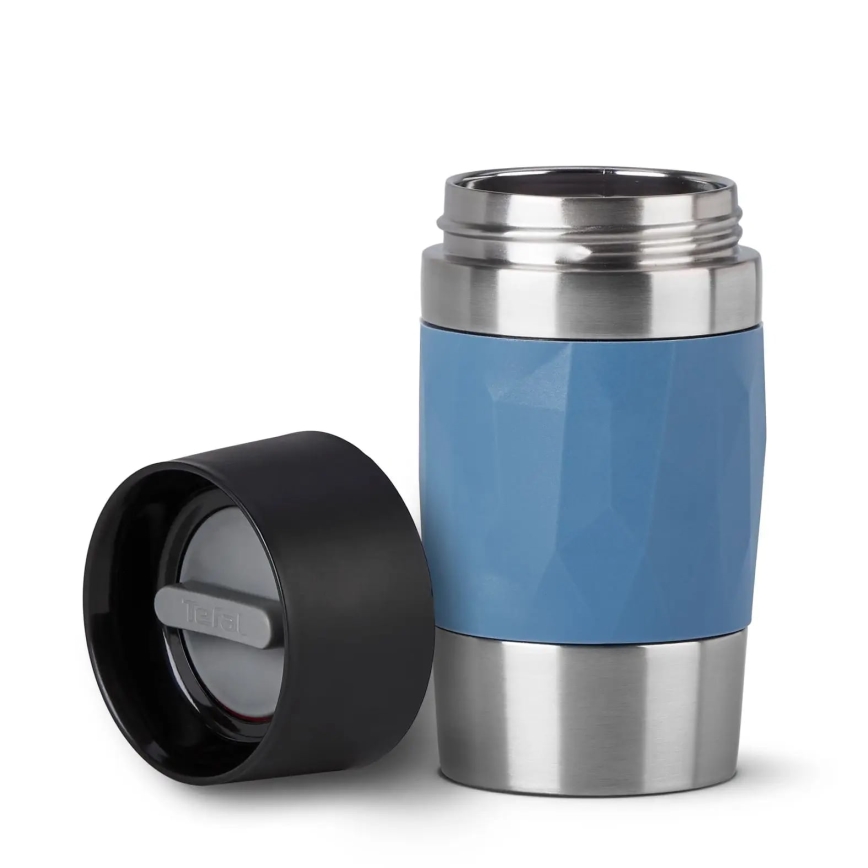 Tefal - Thermal mug 300 ml COMPACT MUG stainless steel/blue
