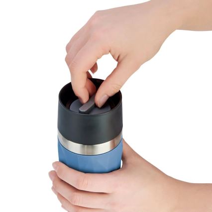 Tefal - Thermal mug 300 ml COMPACT MUG stainless steel/blue