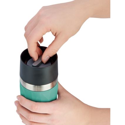 Tefal - Thermal mug 300 ml COMPACT MUG stainless steel/green