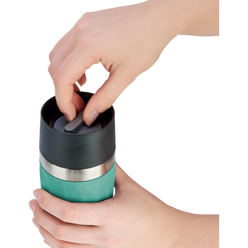 Tefal - Thermal mug 300 ml COMPACT MUG stainless steel/green