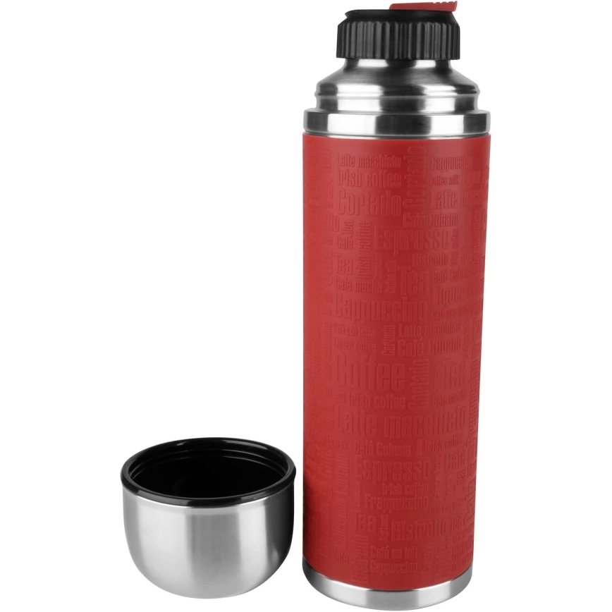Tefal - Thermos with a mug 1 l SENATOR stainless steel/red