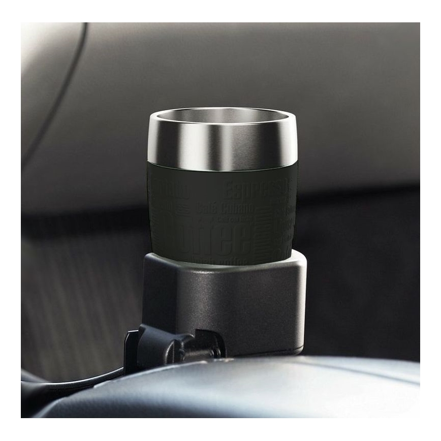 Tefal - Travel mug 200 ml TRAVEL CUP stainless steel/black