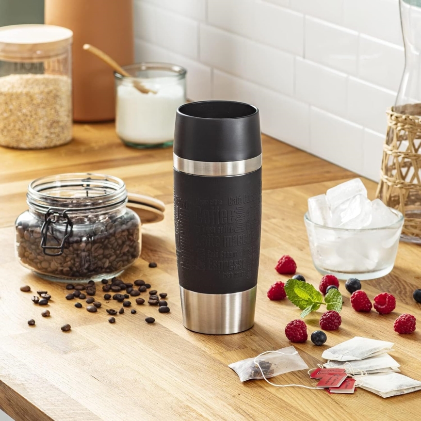 Tefal - Travel mug 360 ml TRAVEL MUG stainless steel/black