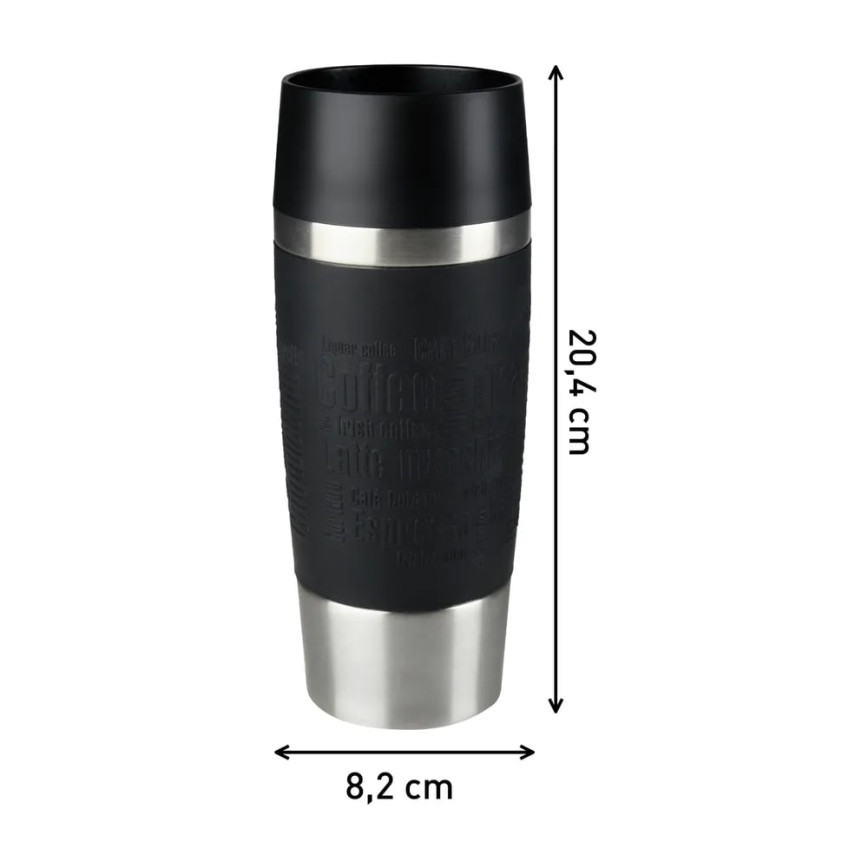 Tefal - Travel mug 360 ml TRAVEL MUG stainless steel/black